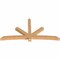 Ekena Millwork Alberta Timber Gable Bracket, Western Red Cedar, 108"W x 54"H x 5 1/2"D x 5 1/2"F, 12/12 Pitch GBW108X54X0606ALB00SWR - alternate 4